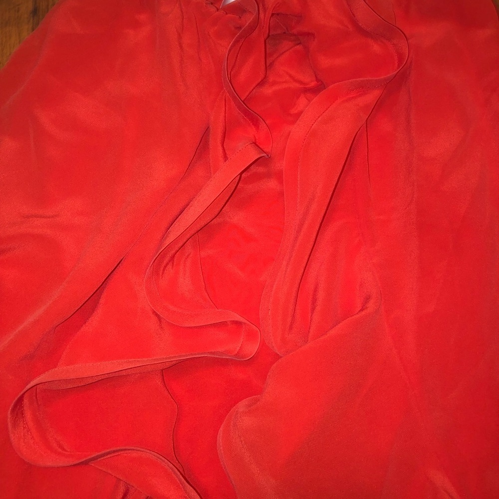 Alexis Ruffled Tangerine Skirt - Picture 5 of 7